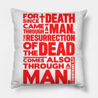 1 Corinthians 15:21 Resurrection Pillow