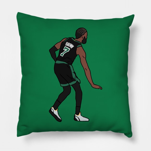 Jaylen Brown "Too Small" Pillow by rattraptees