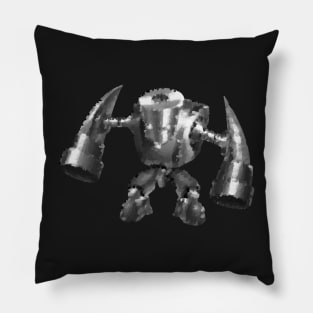 Gray Robot 01 Pillow