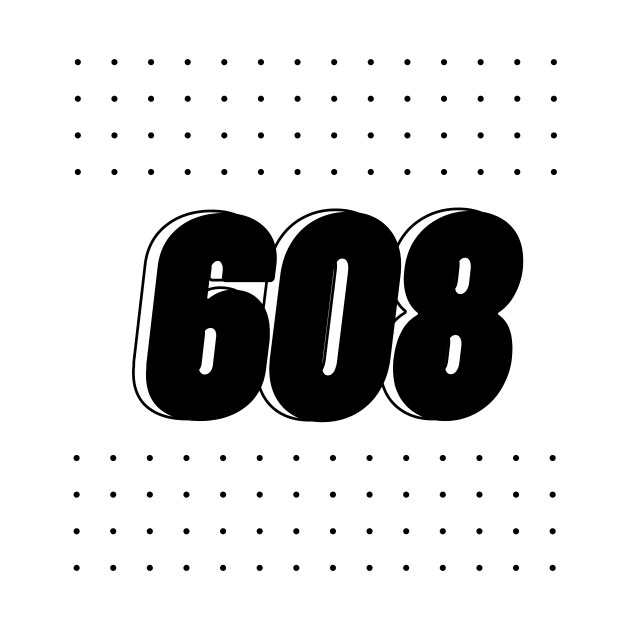 608, Area code Wisconsin by Lovelybrandingnprints