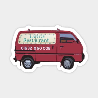 Doc Martin Bert Large Large Restaurant Red Van Cornwall Portwenn Magnet