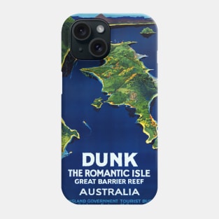 Vintage Travel Poster Dunk Australia Phone Case