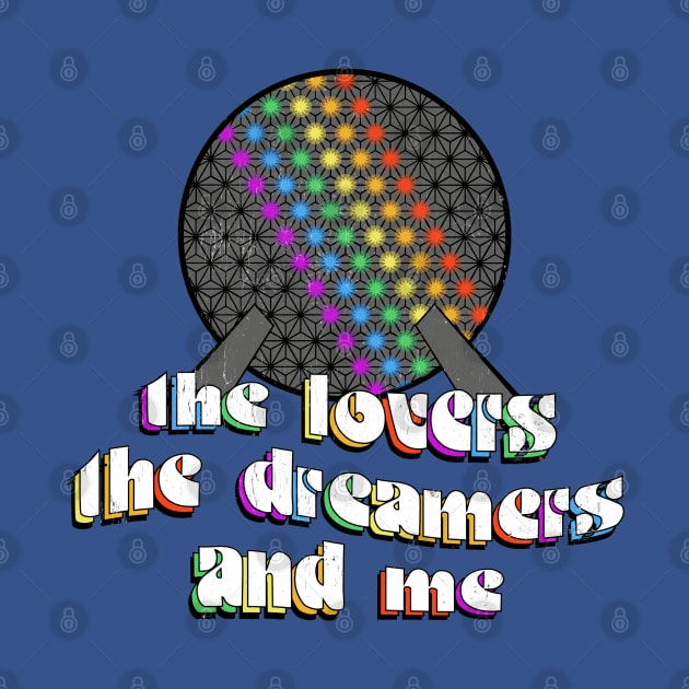 Epcot Rainbow Connection inspired lovers dreamers and me Distressed by Kelly Design Company by KellyDesignCompany