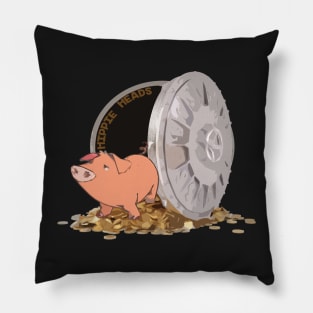 Hippie Heads (PiggyBank Tee) Pillow