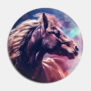 Horse Wild Animal Majestic Wilderness Surrealist Pin