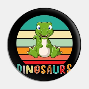 Vintage Retro Dinosaurs Pin