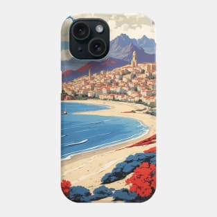 Corsica France Vintage Poster Tourism Phone Case