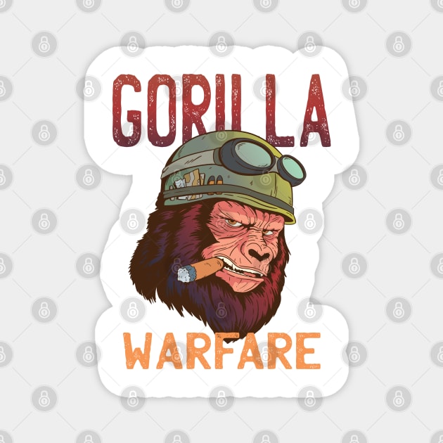 GORILLA WARFARE Magnet by madeinchorley