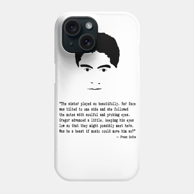 Franz Kafka Phone Case by PoetandChef