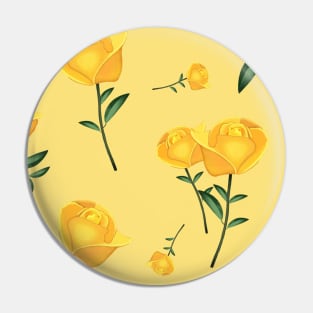 Yellow Roses Pin