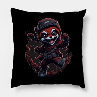 Red Panda Ninja_017 Pillow