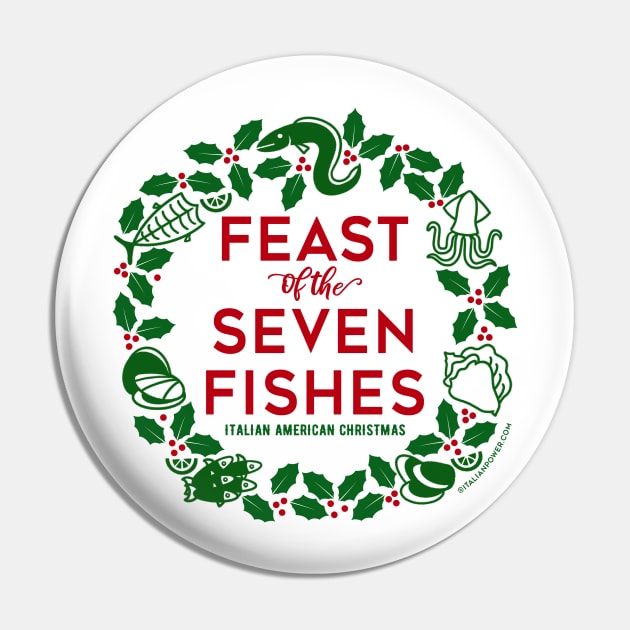 The Wreath of the Seven Fishes Pin by ItalianPowerStore