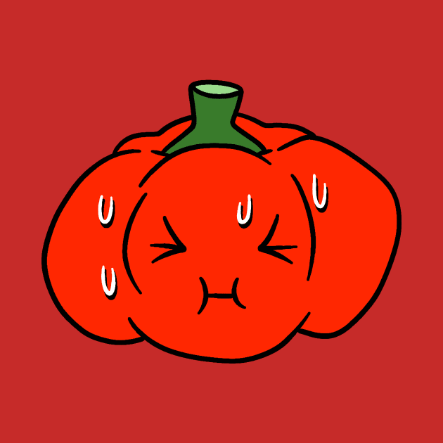 Nervous Red Bell Pepper by saradaboru