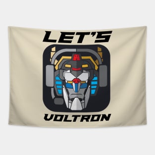 Let's Voltron by Samoht Lion Tapestry