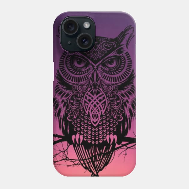 Black owl Phone Case by Adry96