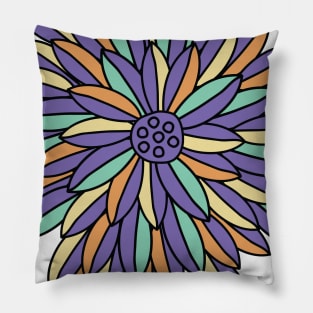 Colored Mysterious Plant 01 Pillow