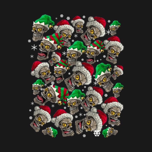 Christmas Skull Santa Skulls Xmas by HouldingAlastairss