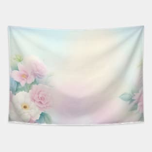 Pastel Color flowers Tapestry