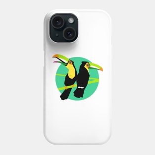 Birds - Tropical toucans Phone Case