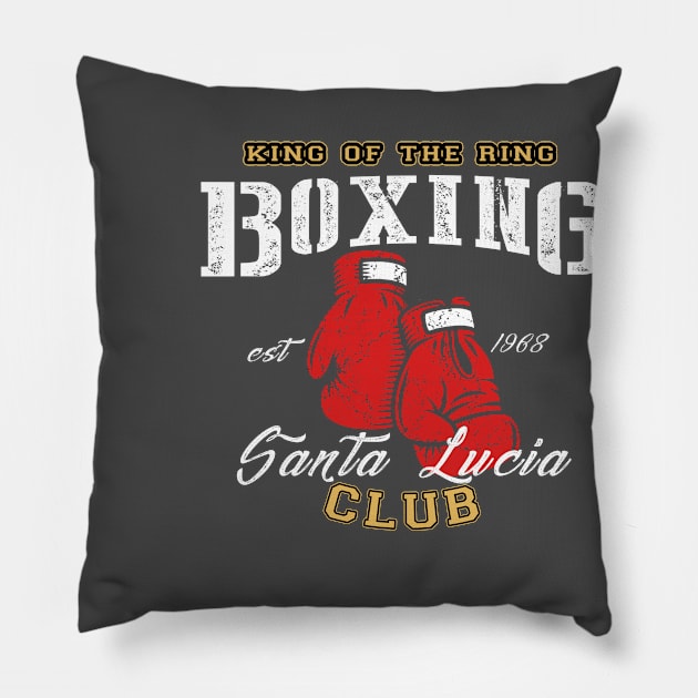 Boxing Club Pillow by JabsCreative