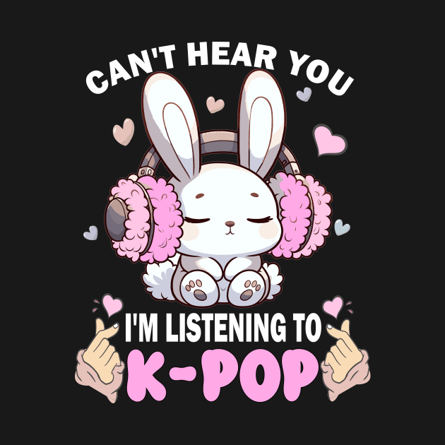 I Cant Hear You I am Listening To Kpop, Kpop Lover Mom, KPop, Korean Love, Kpop Shirt, K-Pop, Kpop Lover by AlmaDesigns