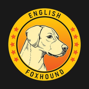 English Foxhound Dog Portrait T-Shirt