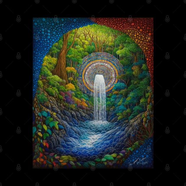 Rhythm of Renewal: Embracing the Life-Force of Waterfall Art by Rolling Reality