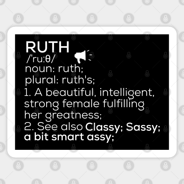 Ruth Name Definition Ruth Female Name - Ruth - Sticker