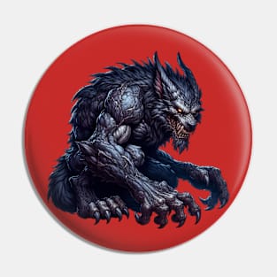 Terrifying werewolf Pin