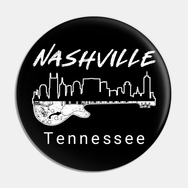 Souvenir Nashville Tn Guitar Country Music Nashville Pin by PomegranatePower