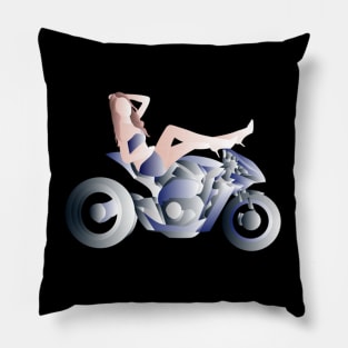 Biker Chick Pillow