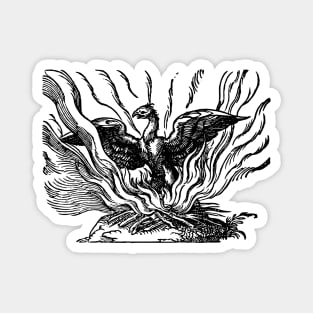 Medieval Mythical Phoenix Magnet