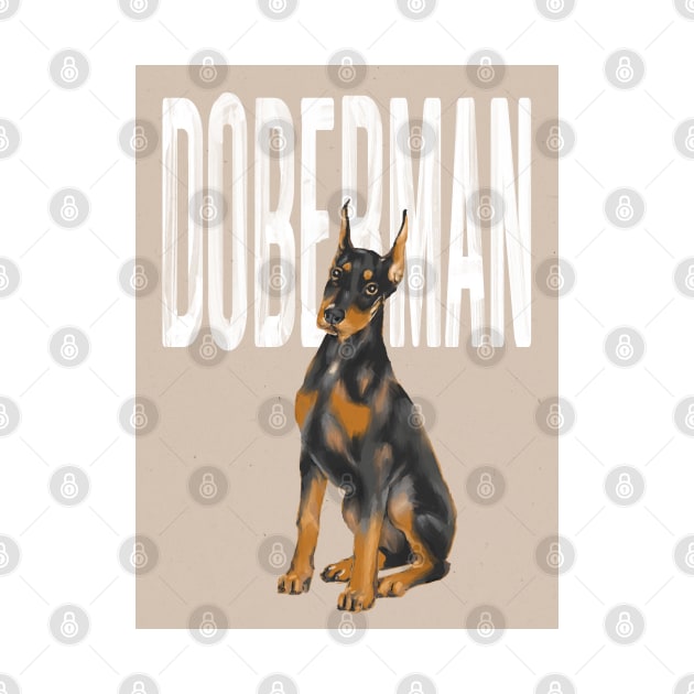 Doberman Dog by Art Designs