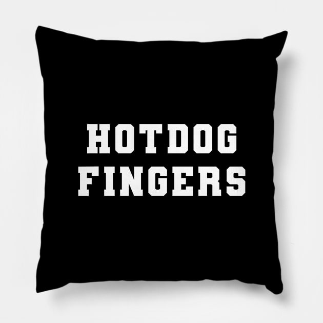 Hotdog Fingers Pillow by PodDesignShop