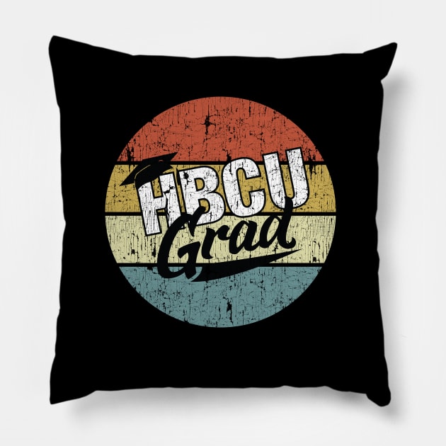 HBCU Grad Vintage Pillow by blackartmattersshop