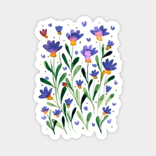 Forget me not flowers - violet Magnet