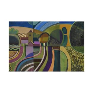 Abstract Kent Landscape by Colin Fifield T-Shirt