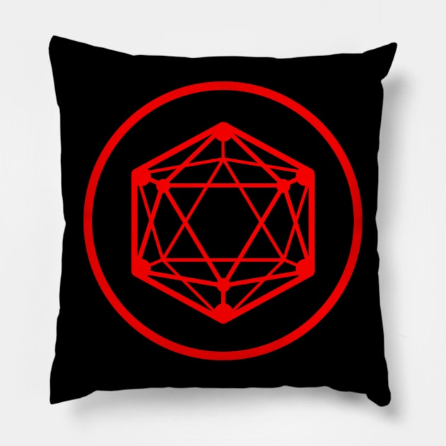 D20 Pillow by TeeNoir