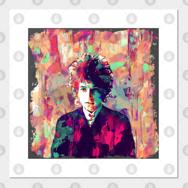 Dylan Impressionist Bob Dylan Poster Und Kunst Teepublic De