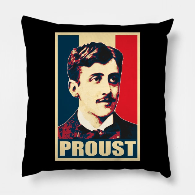 Marcel Proust Pillow by Nerd_art