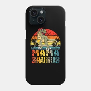 Mamasaurus T Rex Dinosaur Mama Saurus Family Matching Phone Case