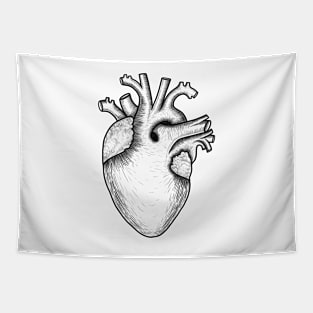 Human heart anatomy,I love my heart Tapestry