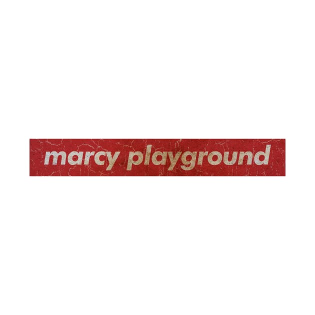 Marcy Playground - SIMPLE RED VINTAGE by GLOBALARTWORD