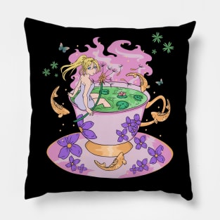 Kawaii Anime Girl Magic Tea Pillow