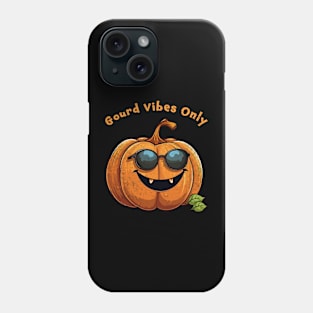 Gourd Vibes Only Vintage Halloween Pumpkin Tee Phone Case