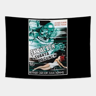 Creature From the Black Lagoon - Swedish Movie Poster Tapestry