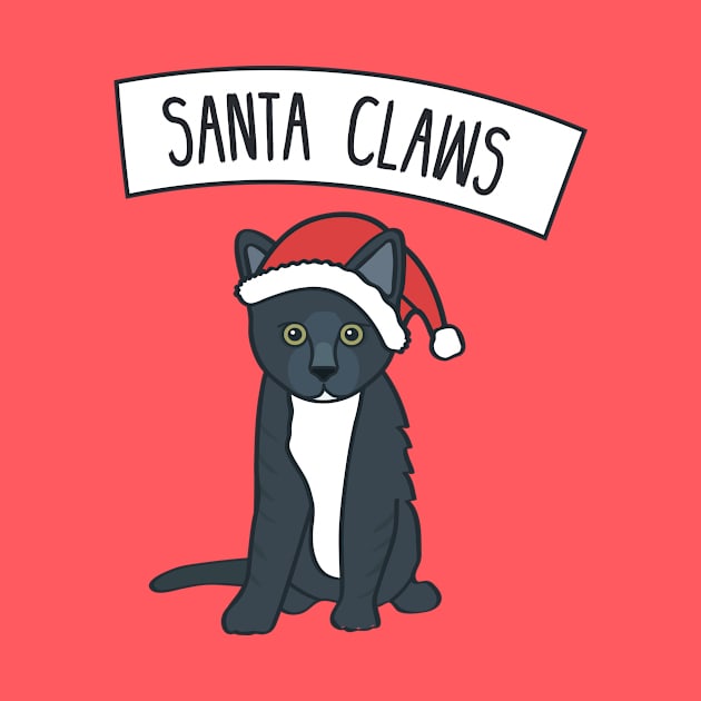 Santa Claws by bestcatshrirts