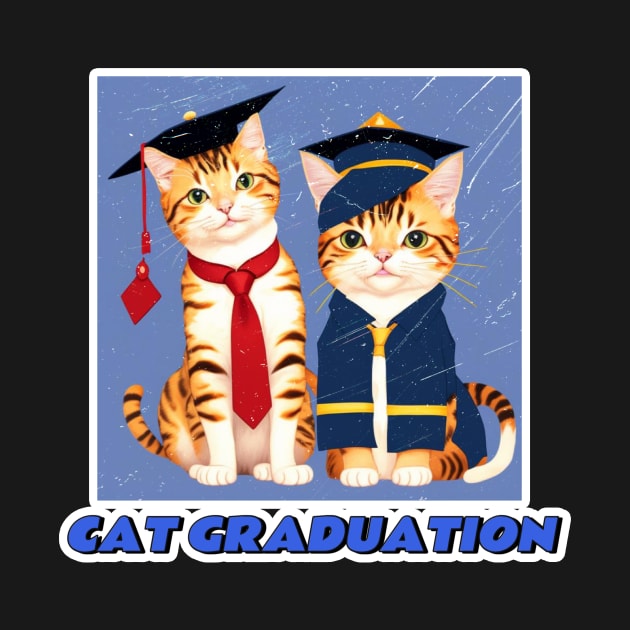 Cat Graduation by LycheeDesign