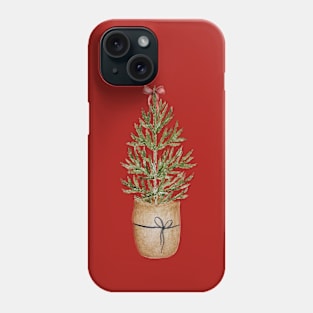 A minimalist Xmas Tree Phone Case