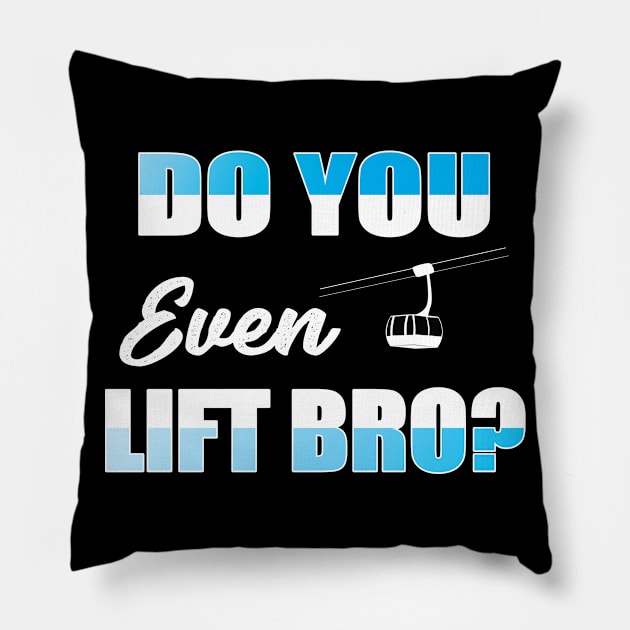 Lifting Do You Even Lift Bro Pillow by FamiLane